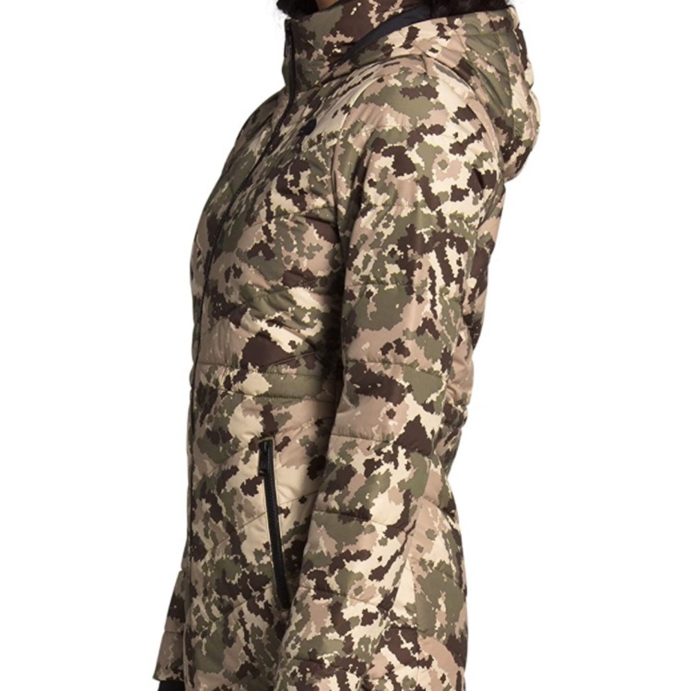 NWT North Face Tamburello Parka - Burnt Olive Green Digi Topo Print - Picture 6 of 15